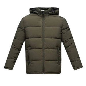 Veste d'hiver matelassée pour homme en toile de haute qualité avec logo frontal, respirante et coupe-vent, best-seller - Product Image 1