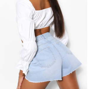 New High <b>Waist</b> Denim Short Low Rate Latest Design 2025 <b>Jeans</b> Denim Shorts <b>for</b> <b>Women</b> Casual Denim <b>Women</b> Short Casual Wear - Product Image 5