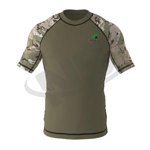 Precio barato Hombres BJJ Rash Guard Manga corta Hecho en Pakistán Ropa deportiva conectada con Jiu Jitsu Kimono Gym Wear - Product Image 4