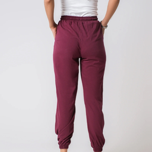 High Quality Solid Mid-waisted Regular Fit Women's Streetwear Winter Casual <b>Trouser</b> with Pocket Fleece Fabric Full Length - Product Image 2