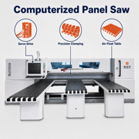 Sierra de Panel CNC Totalmente Automática CMJ330 para Cortar Madera, MDF, Contrachapado, Acrílico y Tableros de PC con Control PLC - Directo de Fábrica