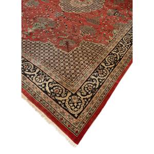 Tapis en laine noué à la main Aalam, motif médaillon rouge-orange, kilim abstrait fait main pour la maison, 9x12 rectangulaire, idéal pour adolescents, entrée et couloir - Product Image 2