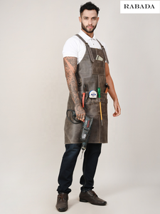 Ready to Move Genuine Leather Strap Leather <b>Apron</b> Customized Designed Heavy Duty Leather <b>Apron</b> Exporter From India - Product Image 5