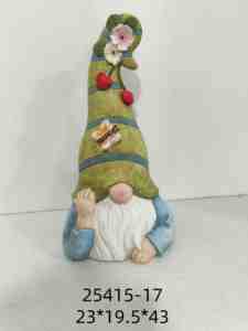 Estatua de Gnomo de Jardín, Gnomo Rosa con <span class=keywords><strong>Libro</strong></span> y Sombrero de Flores, Adorno de Resina para Exteriores, Regalo de Primavera y Pascua, Decoración para el Hogar y el Jardín - Product Image 4