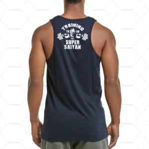 <b>Men's</b> Plain <b>White</b> Cotton Rib Knit Gym Singlet Vest Compression Fitted Ribbed <b>Tank</b> <b>Top</b> Breathable Quick Dry Casual Workout Plus - Product Image 6