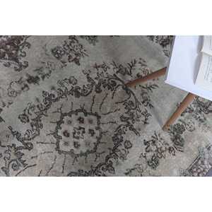 พรมลายพรางสีน้ำตาลเขียวสไตล์ตุรกี ขนาด 3.6x6.6 ฟุต ทำจากขนสัตว์ - Product Image 5