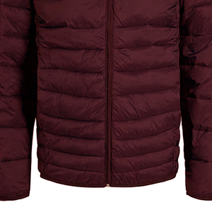 BENEFIT ENTERPRISES Casual Cotton Filled Nylon Polyester Lightweight Hooded Windproof Breathable Puffer Jacket Full Zip Custom - Product Image 3
