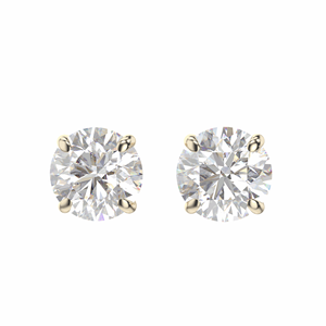 1.00ct Ronda Corte Diamante Stud Pendientes Para Mujer - Product Image 1