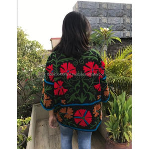 ฤดูหนาวสวมเสื้อแจ็คเก็ตของขวัญเจ้าสาวRobeใหม่แฟชั่นCutwork Handmadeแจ็คเก็ตโบฮีเมียนฮิปปี้สไตล์Robe - Product Image 3