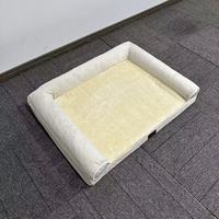 Coussin orthopédique de luxe en mousse écologique pour chiens et chats, personnalisable, de haute qualité, avec housse amovible et lavable, vente en gros