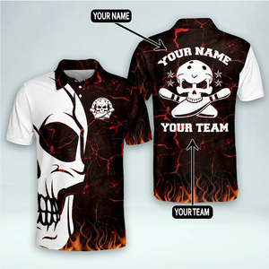 Wholesale Factory Custom Made Sublimated <b>Bowling</b> Polo <b>Shirts</b> Design Cheap Price Youth <b>Bowling</b> Jersey <b>Shirt</b> - Product Image 6