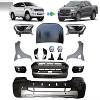 Upgrade Bodykit Bumper Ranger T6 2012-2015 ke Ranger T8 2019 Facelift Termasuk Kap Mesin, Fender, Lampu Depan, dan Flare