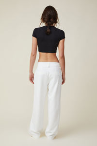 เสื้อครอปแขนกุดผู้หญิง ดีไซน์ล่าสุดปี 2025 พิมพ์โลโก้ได้ตามต้องการ ผ้าฝ้าย ระบายอากาศได้ดี เป็นมิตรกับสิ่งแวดล้อม - Product Image 3