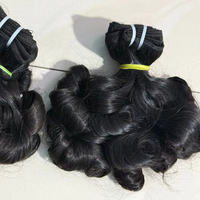 Extensions de cheveux humains brésiliens Remy 100% naturels, ondulés et volumineux, non traités, cheveux de temple vierges, tissage naturel, 8 pouces, vente en gros