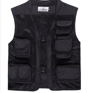 Chaleco de Seguridad Reflectante de Alta Visibilidad, Informal, Impermeable, de Lona y Poliéster, con Bolsillos Grandes, Talla Grande, para Primavera - Product Image 2