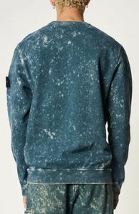 เสื้อสเวตเตอร์ขนาดใหญ่สำหรับผู้ชายเสื้อจั๊มเปอร์ไหล่ปล่อยกรดซักได้ออกแบบโลโก้ได้ตามต้องการ - Product Image 2