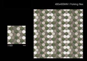 Anti Slip Matt Ceramic Outdoor Parking Tiles 40x40cm 400x400mm <b>Flooring</b> for Driveway, Parking Area and Outdoor Walkways - Product Image 3