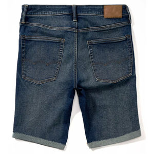 Shorts en denim d'été décontractés en coton pour hommes Style rétro Hip Hop Streetwear Shorts en denim patchwork d'étoiles Shorts en coton amples pour hommes - Product Image 4