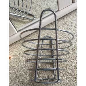 ตะกร้าผลไม้ทำจากเหล็กชุบโครเมียมหนัก/ตะกร้ากลมแบบมีสายคุณภาพมาตรฐานสูงสำหรับผลไม้ - Product Image 4