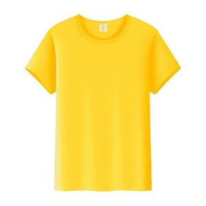 T-shirts promotionnels personnalisés avec logo, séchage rapide, en soie glacée, col rond, manches courtes, en coton, pour le travail, en gros - Product Image 5