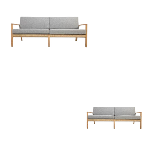 Nueva Villa Muebles de jardín de teca modernos Sofá de madera de teca maciza Juego de sofá de exterior de teca Premium Listo para vender al por mayor - Product Image 2