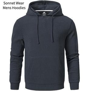 Sweat-shirts à capuche en tricot pour hommes, décontractés, à capuche - Product Image 3
