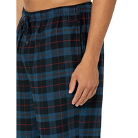 Vêtements de nuit légers pour hommes, pyjama à coupe ample, pantalon de détente en flanelle à séchage rapide, taille haute avec cordon de serrage imprimé