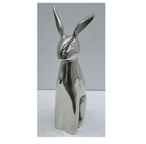 Escultura de búho de aluminio plateado de 3 piezas de tamaño personalizado para decoración de restaurante, escultura de mesa para decoración de oficina - Product Image 2