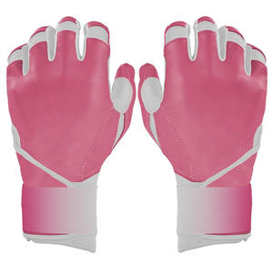 Gants de frappe de baseball personnalisés les plus vendus, couleur rose et blanche, manchette longue, durables, respirants, pour les matchs de baseball professionnels - Product Image 6