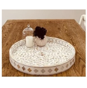 Nueva llegada para hoteles caseros, bandeja de ratán de madreperla para mesa de centro, bandeja tejida a mano, bandeja Natural a precio competitivo - Product Image 6