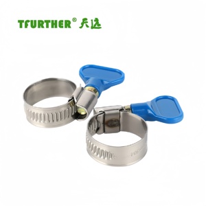 2024 Hot Bán <span class=keywords><strong>Hose</strong></span> kẹp với nhựa có thể điều chỉnh/kim loại xử lý bướm Key máy móc Phụ Kiện Làm Vườn công cụ ống phù hợp - Product Image 4