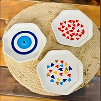 Assiettes à dîner en céramique de haute qualité ensemble de vaisselle en gros imprimé de logo personnalisé pour l'hôtel et le restaurant