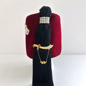 Vtg Shriners Mason Jeweled Tassle Fez Chapeau Épingles Franc-Maçon Chapeau Maçonnique Haute Qualité Personnalisé Meilleure Vente Vente Chaude Fezz - Product Image 2