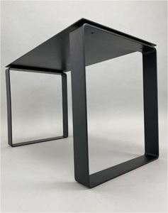 Black steel iron coffee <b>table</b> handmade design for <b>kitchen</b> office home restaurant living room garden decoration made in india - Product Image 5