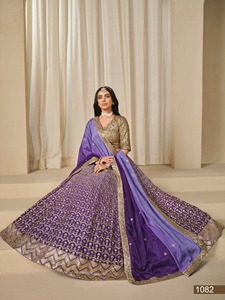 Excelente Calidad Premium Chinon Seda Con Bordado Lehenga Choli Mayorista Fabricante Y Proveedor De Surat - Product Image 3