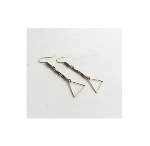 Standard quality brass Earrings jewelry with chain designing business gift accessories wholesalers product