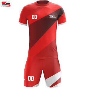 Kit de uniforme de fútbol unisex de alta calidad personalizado, ropa de fútbol para adultos de nuevo diseño con corte automático, conjunto completo de clubes calientes - Product Image 6