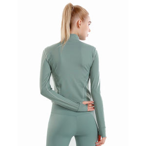 Ensemble de hauts de sport et de vestes de sport zippées pour femmes, légers et amples, pour la salle de sport, le yoga, en spandex/polyester, 2024 - Product Image 5