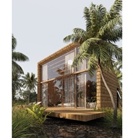 Haute Qualité 42 Sqm Industriel Préfabriqué Serres Moderne Design Top Bungalows 40HC NB05 Du Vietnam