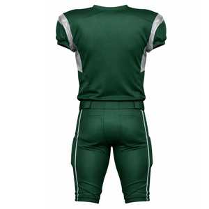 Uniforme de Fútbol Americano Verde y Plateado de Élite, Jersey de Rendimiento Profesional con Plateado Metálico y Pantalones de Juego - Product Image 2