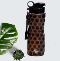 Hot Sale 600ml Sport Accessory Custom Logo Black Copper Water <b>Bottle</b> Thermos Lid Metal Vacuum <b>Flask</b> Tour - Product Image 2