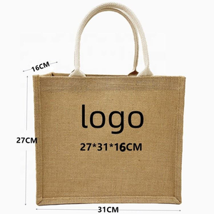Best Selling Custom Wholesale Eco-Friendly Reusable <b>Jute</b> <b>Tote</b> <b>Bag</b> Plain Shopping Handbag for Daily Use Casual Carry <b>Bags</b> - Product Image 2