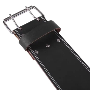 Cinturón de cuero para levantamiento de pesas, cinturón de levantamiento de pesas de 7mm, cinturón de levantamiento de gimnasio con cadena para dominadas, logotipo personalizable, entrenamiento físico - Product Image 6