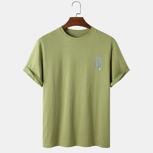 เสื้อยืดผ้าฝ้าย100% ขนาดใหญ่ของผู้ชายกำหนดเองได้ขนาดพิเศษแห้งเร็วพิมพ์ลายกราฟิกสีทึบ - Product Image 1