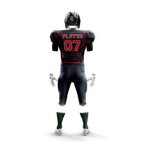 Custom 12 Panel American Football Uniforms Plus Size Sets Breathable Short Sleeve Low Price Quick Delivery <b>No</b> Duty Applied - Product Image 2