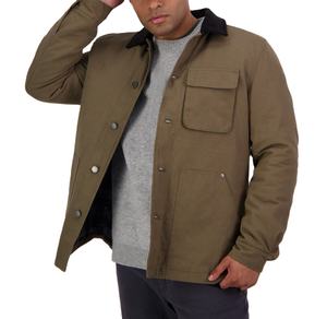 Vestes décontractées en toile lourde pour hommes Veste en duvet d'hiver avec col rabattu coupe-vent pour hommes - Product Image 3