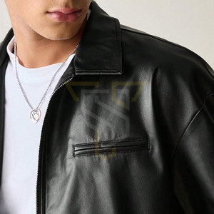 Veste d'hiver en cuir pour homme, professionnelle et résistante, personnalisable selon votre propre design, pour un usage décontracté. - Product Image 6