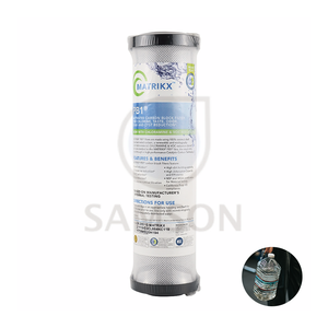 Bloc de charbon certifié NSF de haute qualité 06-250-10Pb-MATRIKX à haut débit 0,5 micron pour la filtration de l'eau domestique - Product Image 1