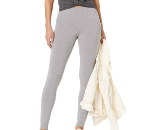 <b>Women</b> Elastic Waist Yoga <b>Leggings</b> Heather Grey <b>Leggings</b> Soft Stretch Gym Fitness Yoga Workout Tights Custom Logo - Product Image 6