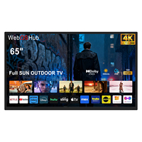 Televisor para Exteriores de 65 Pulgadas, 1000nits, IP65 Resistente al Agua, con Resolución 4K, 5 Años de Garantía, para Uso Comercial, Directo de Fábrica